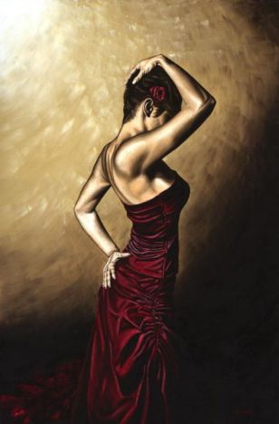 Flamenco Woman fine art dance oil painting